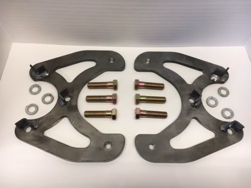 GLO Corporate 14 Bolt Disc Brake Conversion Brackets with mounting hardware