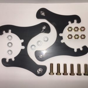 GLO Universal Dana 60 / 70 Disc Brake Conversion Brackets with mounting hardware